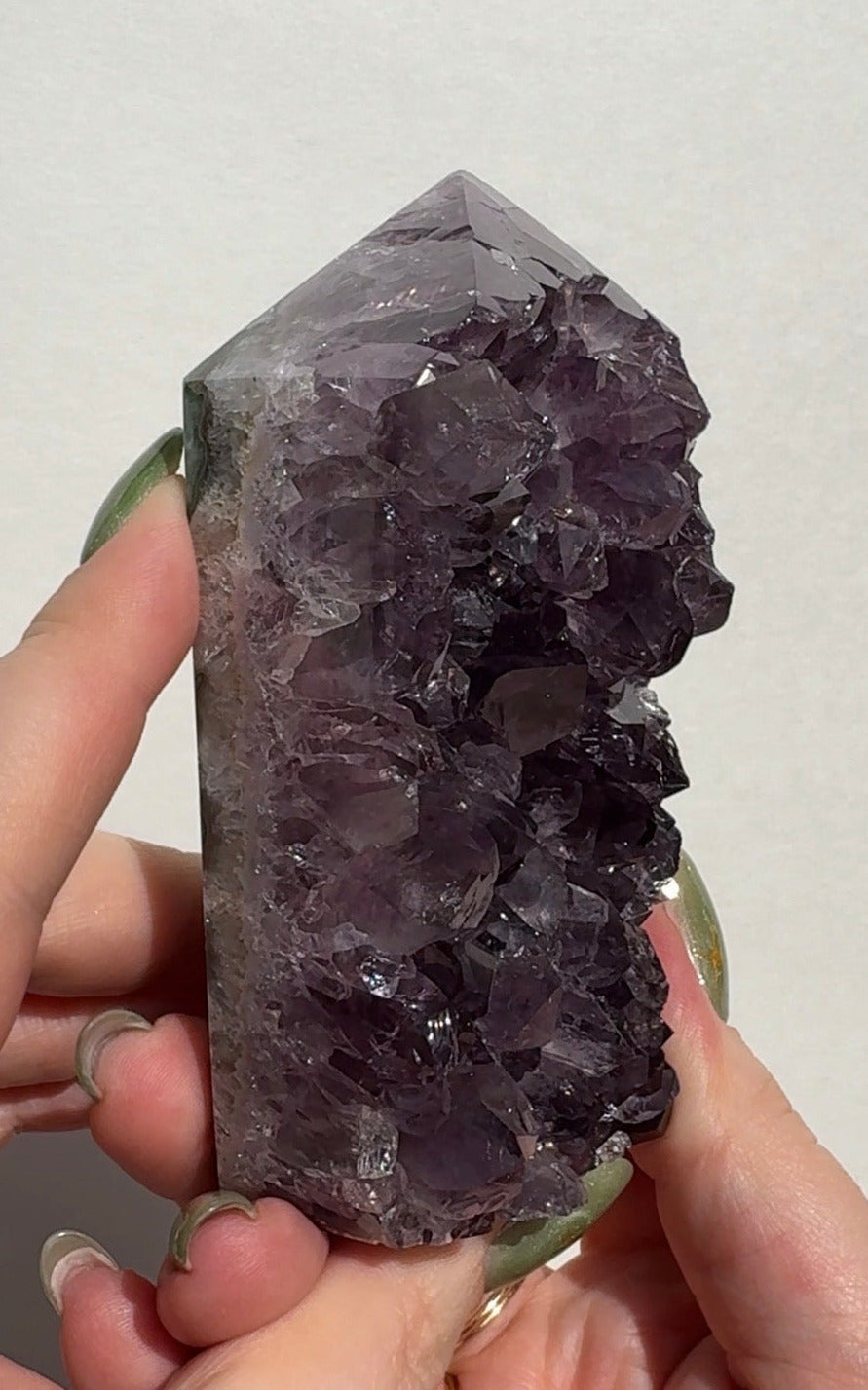 High Quality Purple Amethyst Tower
