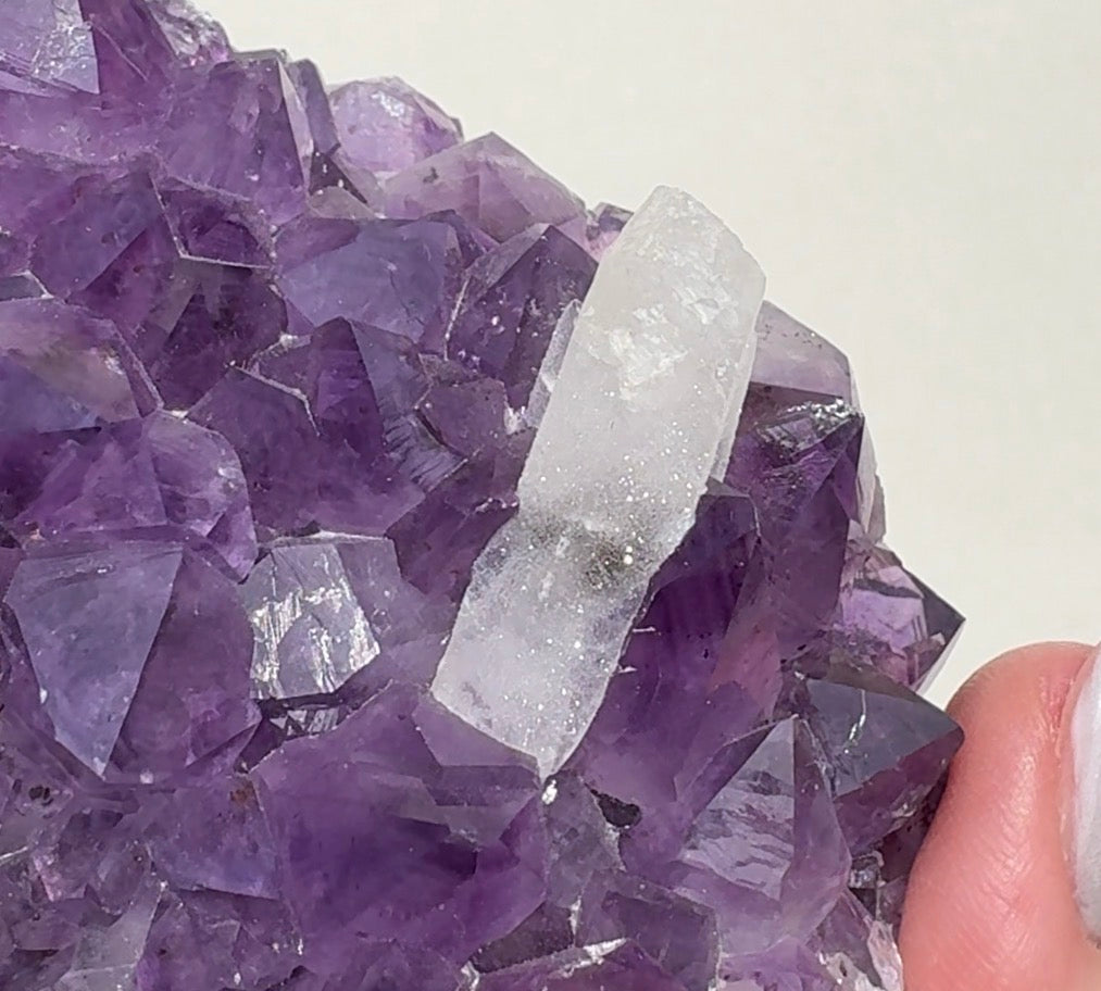 Purple Amethyst with Sugar Calcite Freeform