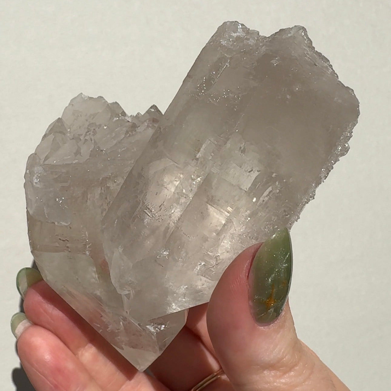 Quartz Cluster with Sugar Druzy