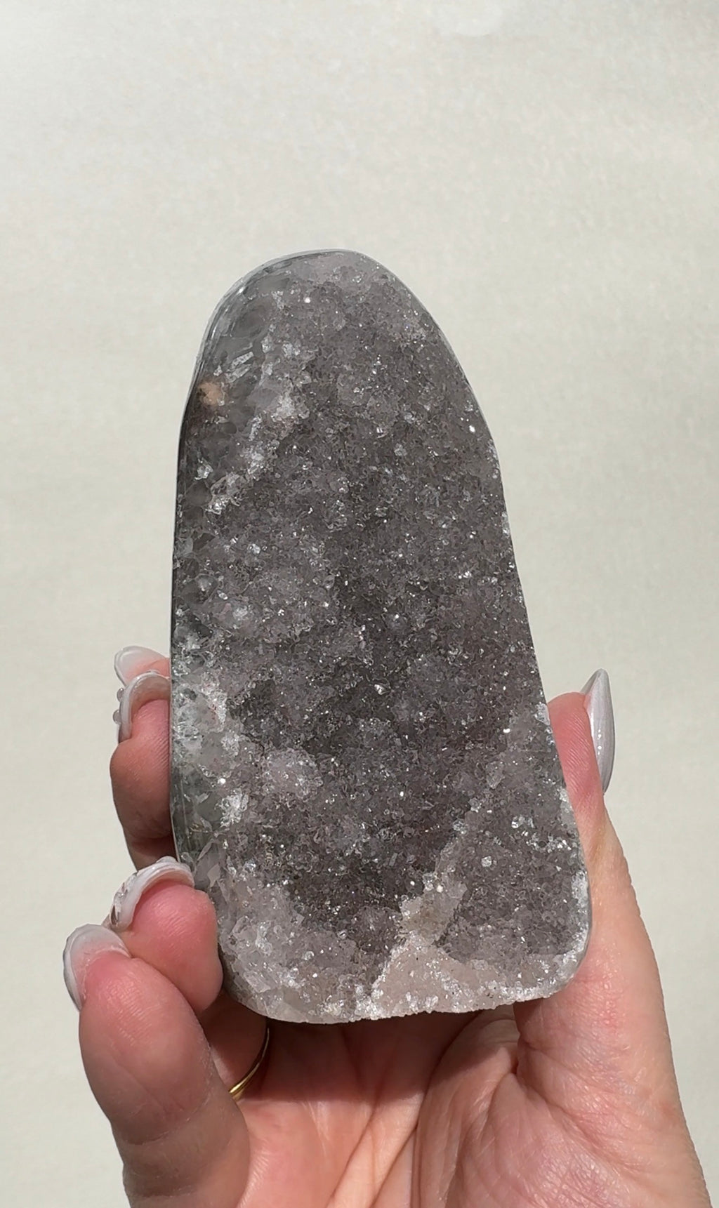 Druzy Uruguay Rainbow Amethyst Cutbase