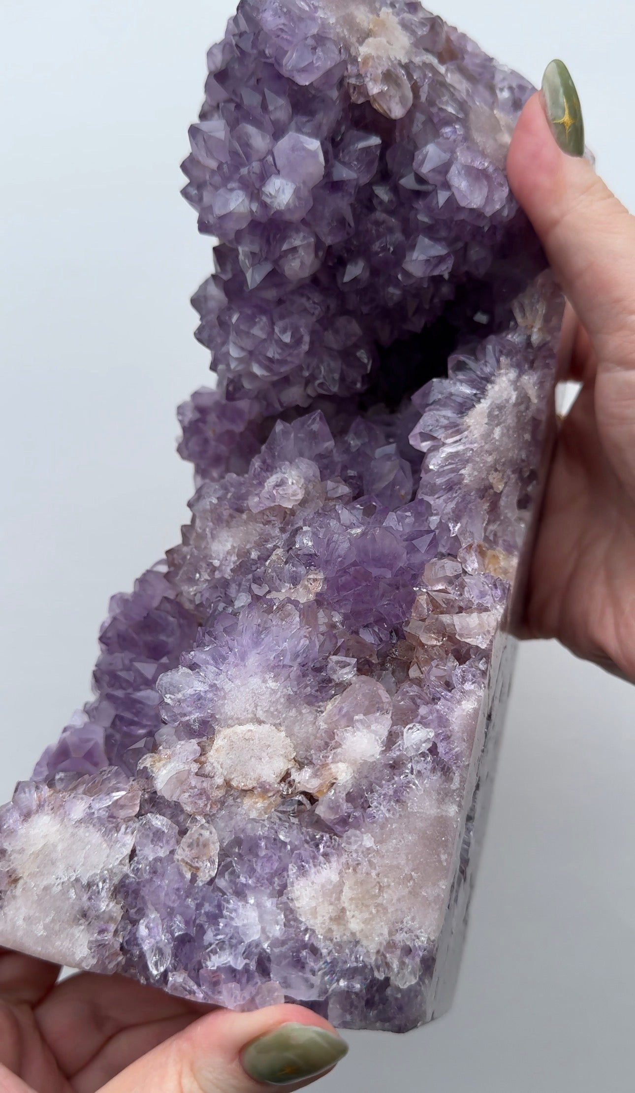 XXL High Quality Druzy Pink Amethyst Tower