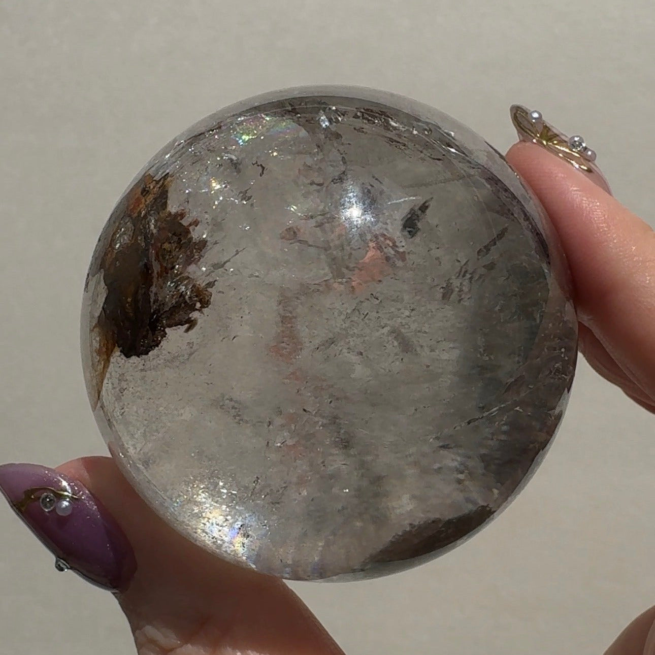 Lodolite Quartz Sphere | A