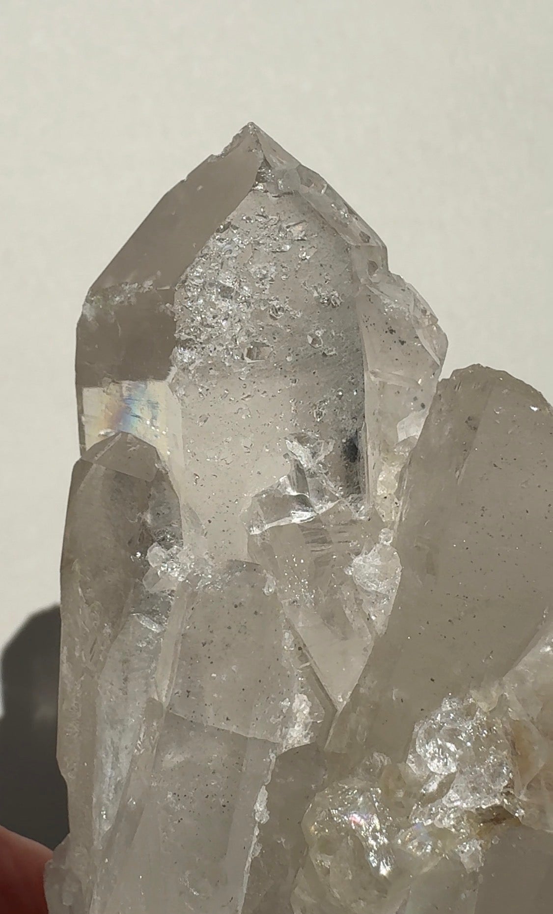 Quartz Cluster with Sugar Druzy