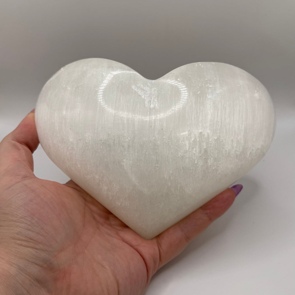 XL Selenite Heart