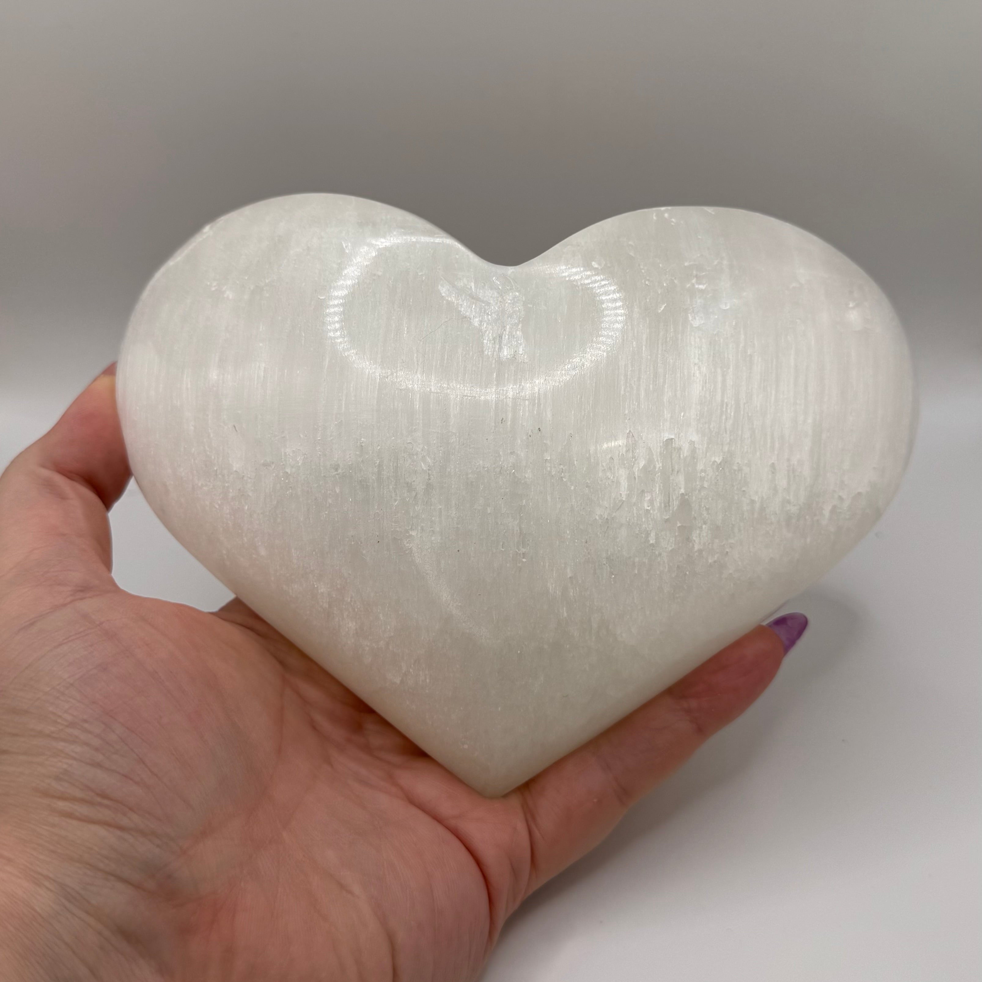 XL Selenite Heart