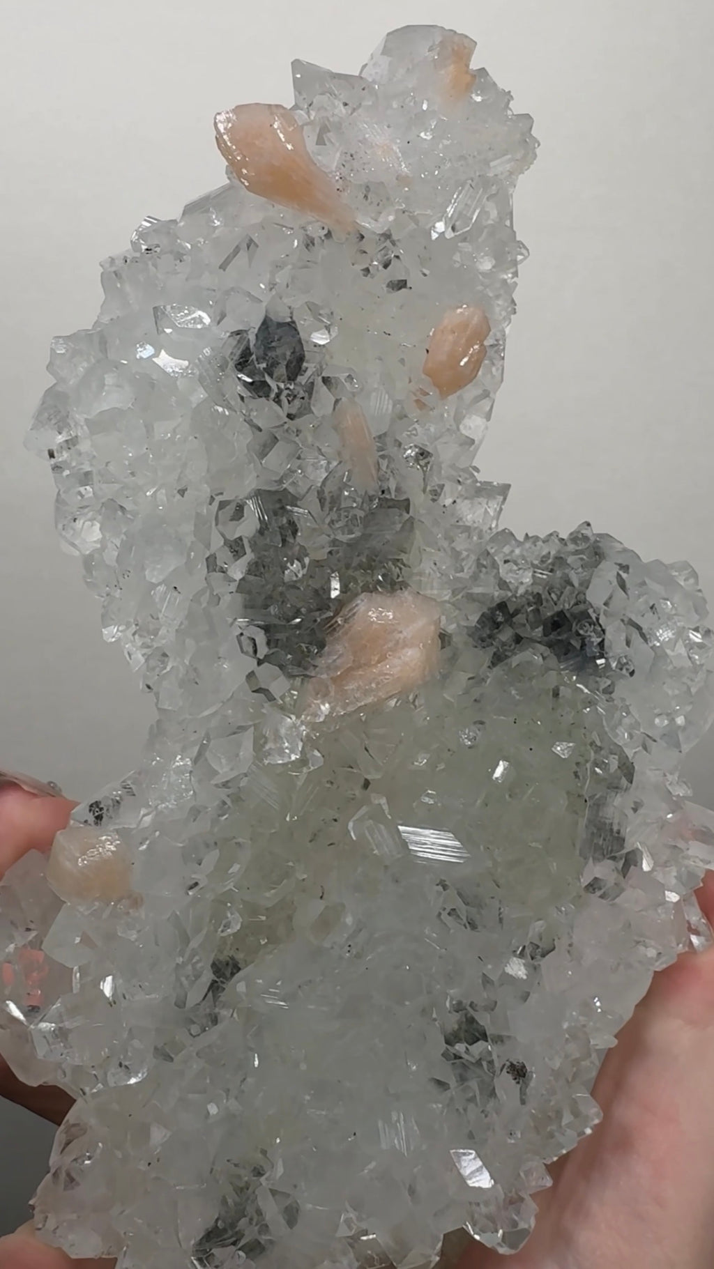 Diamond/Pink Apophyllite on Chalcedony | BDC