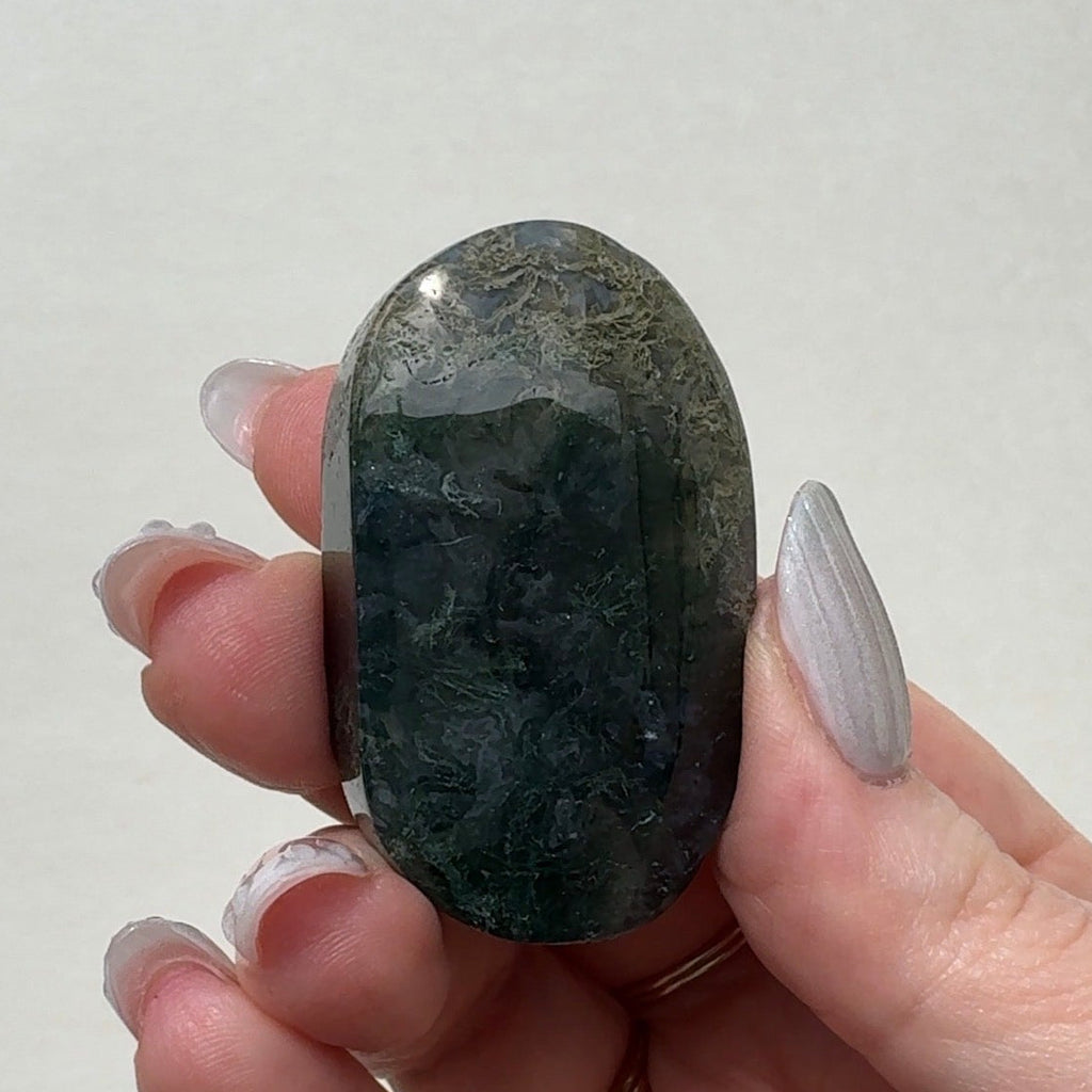 Moss Agate Palmstone | J