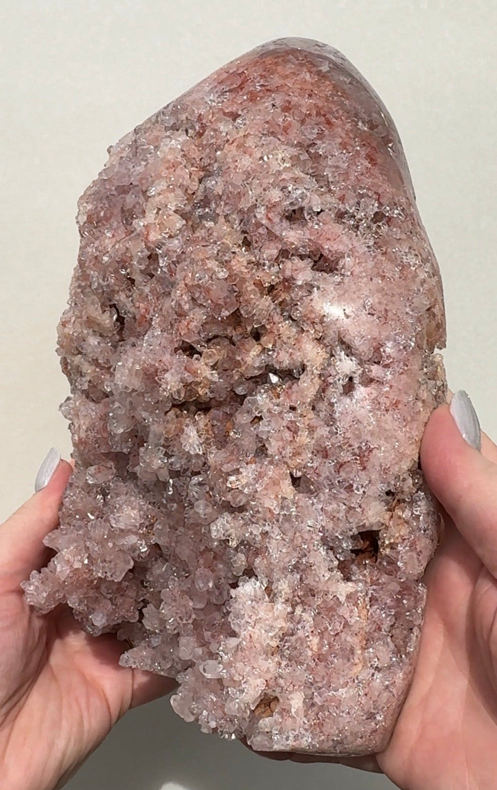 XL Druzy Pink Amethyst Freeform