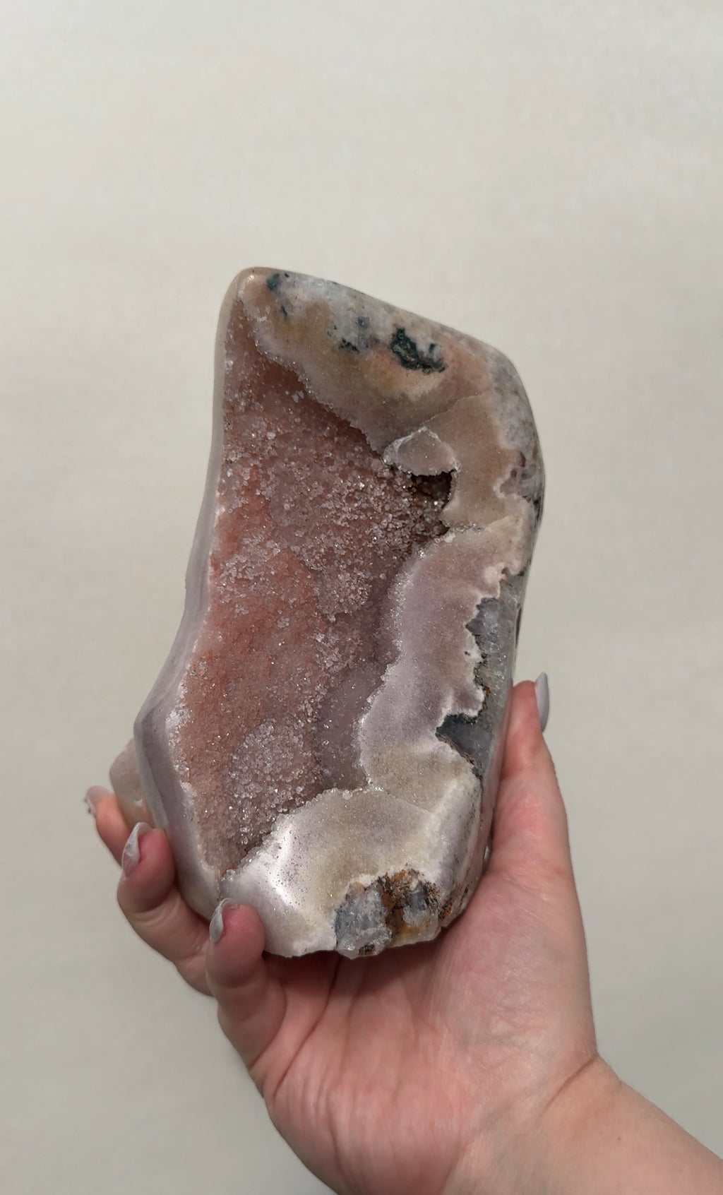 XL Druzy Pink Amethyst Freeform