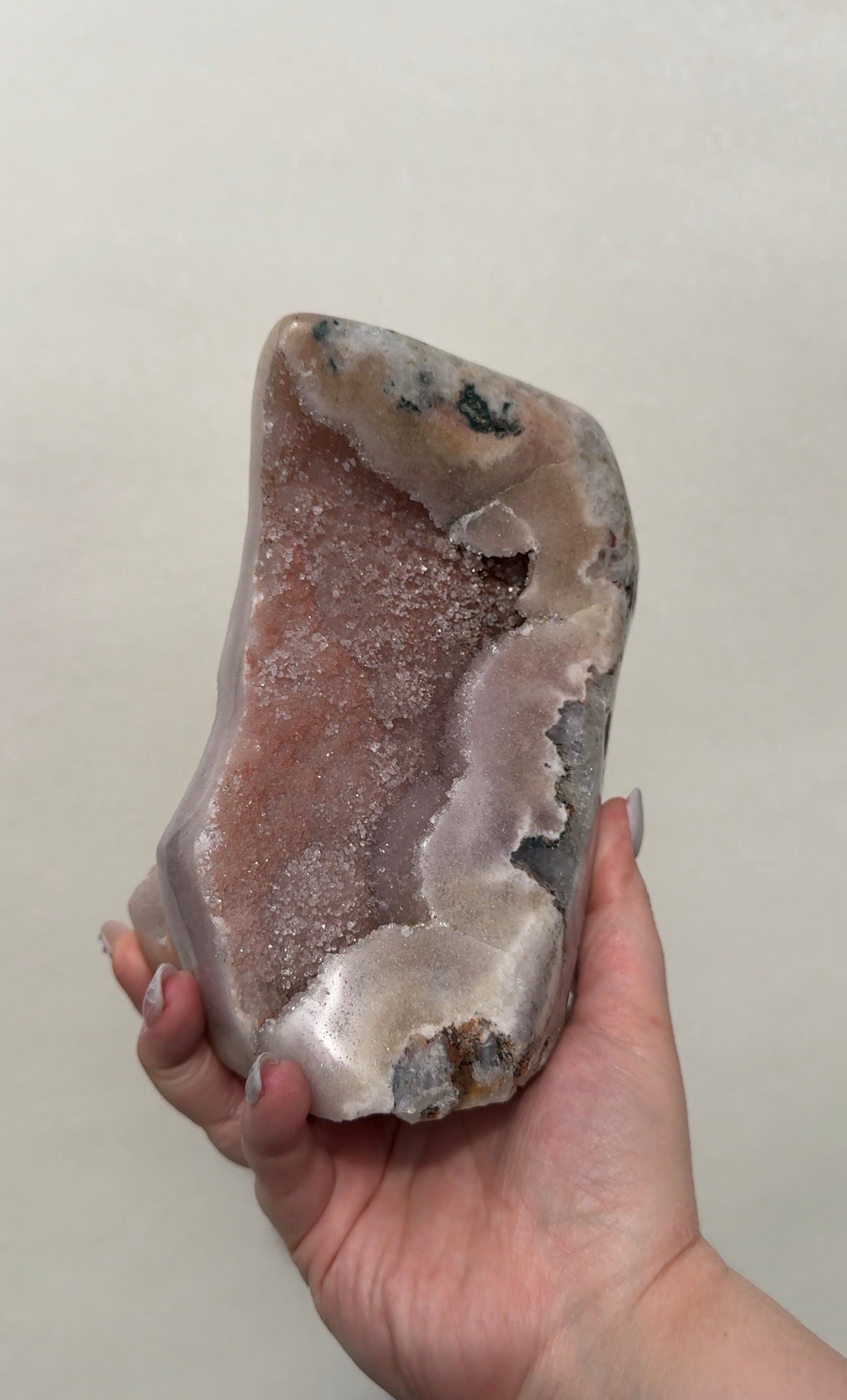 XL Druzy Pink Amethyst Freeform