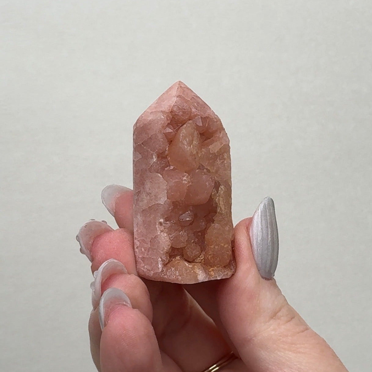 High Quality Druzy Pink Amethyst Tower