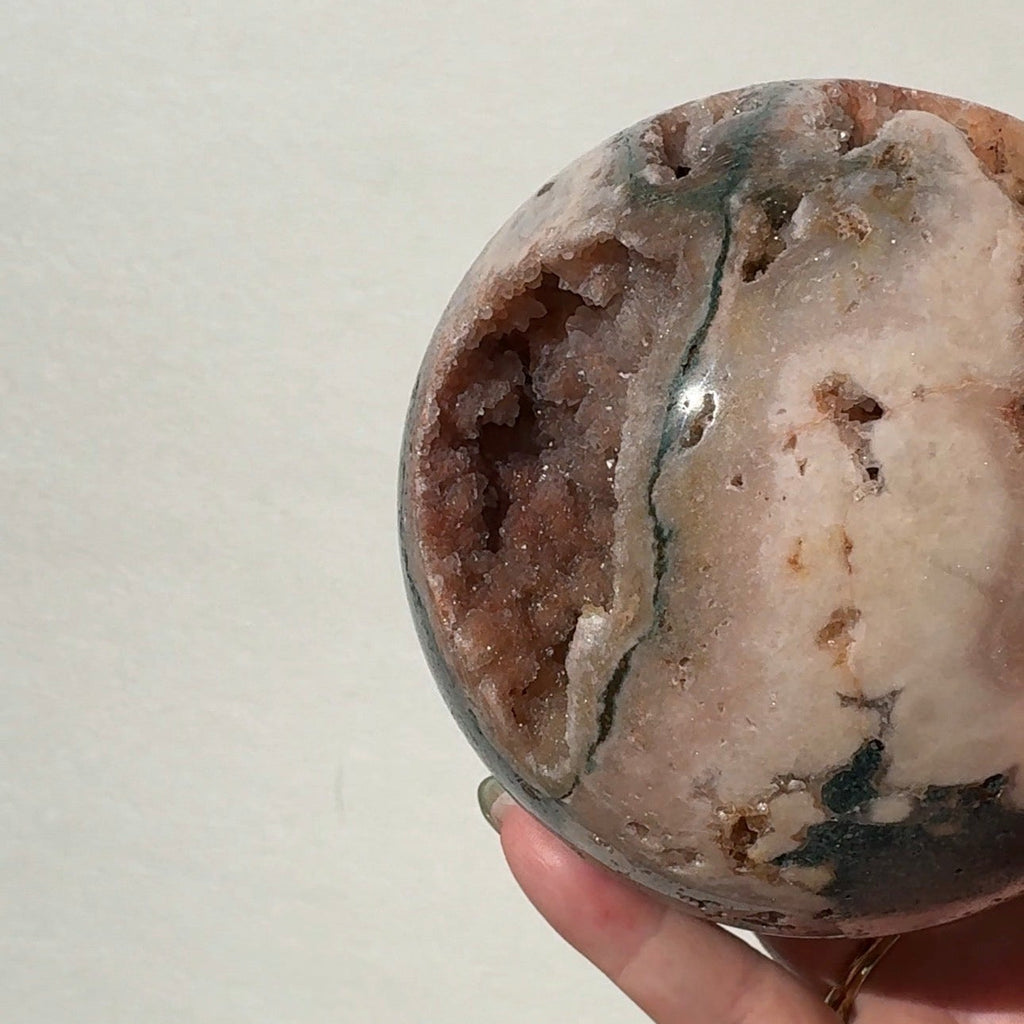 XL Druzy Pink Amethyst Sphere