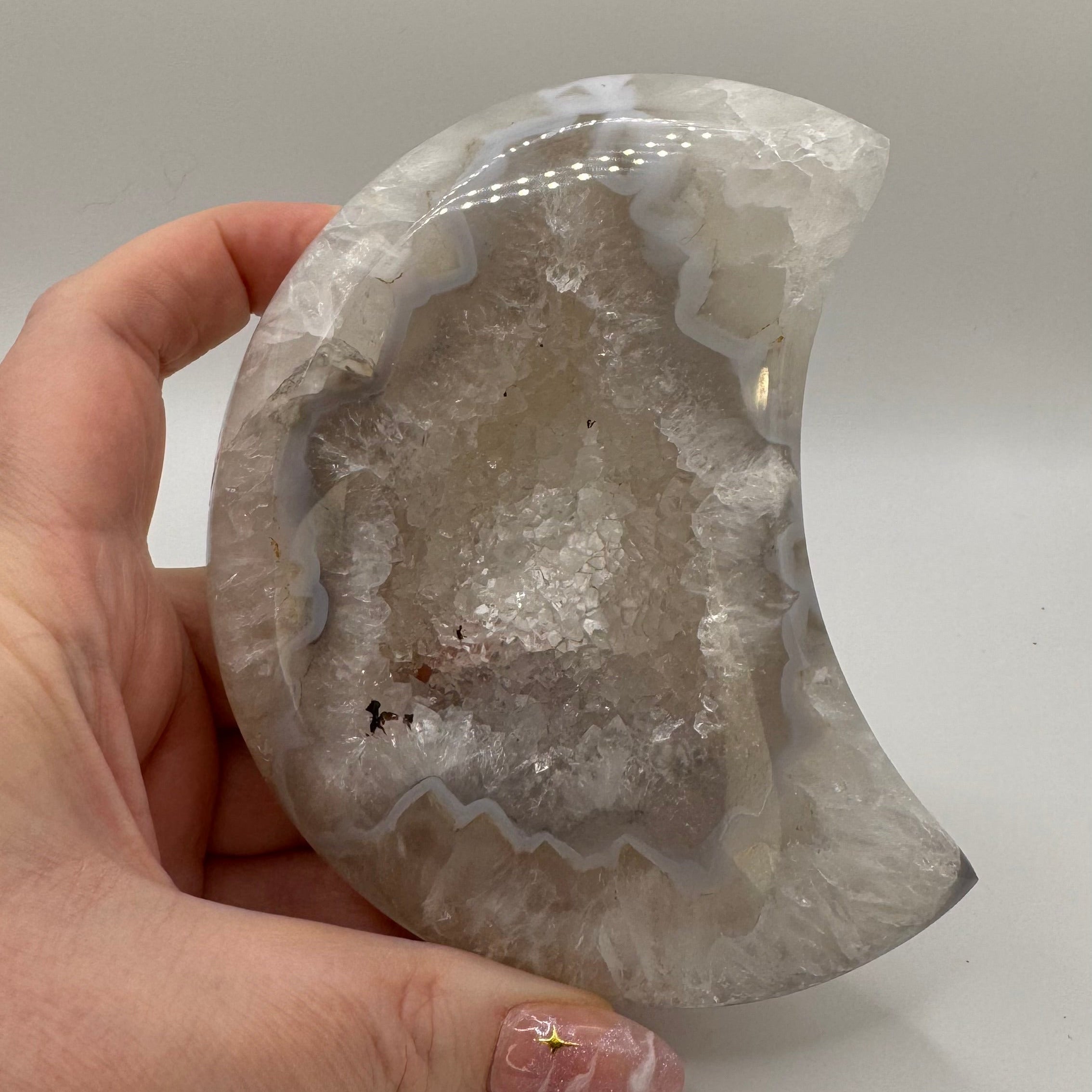 HQ Druzy Agate Moons