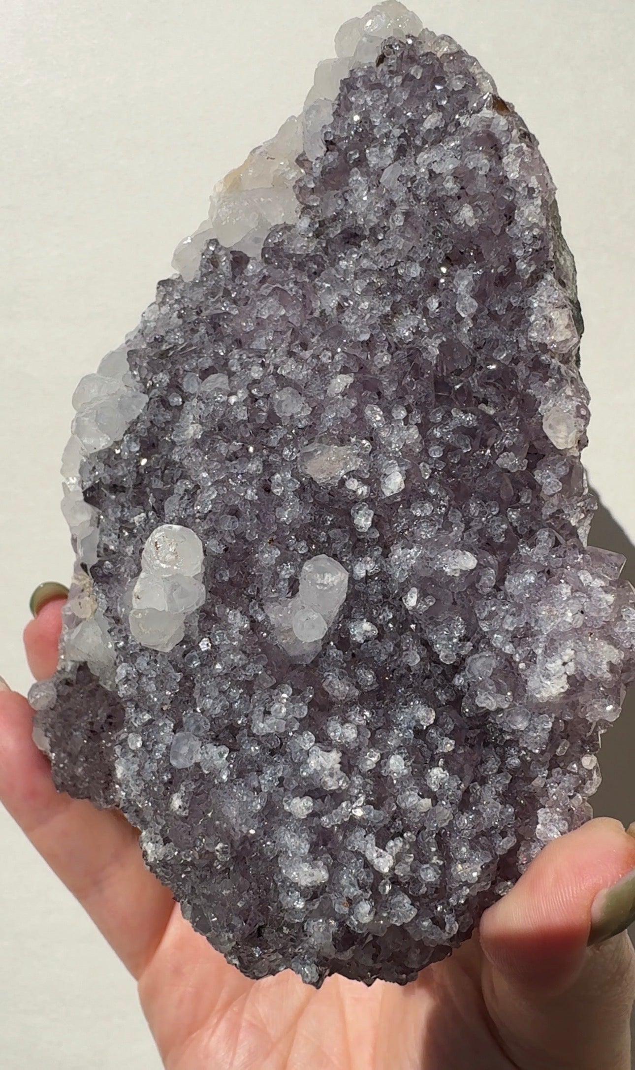 Purple Amethyst with Calcite