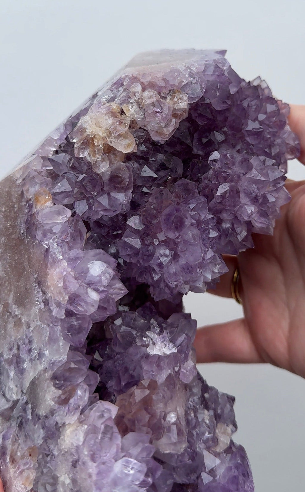 XXL High Quality Druzy Pink Amethyst Tower