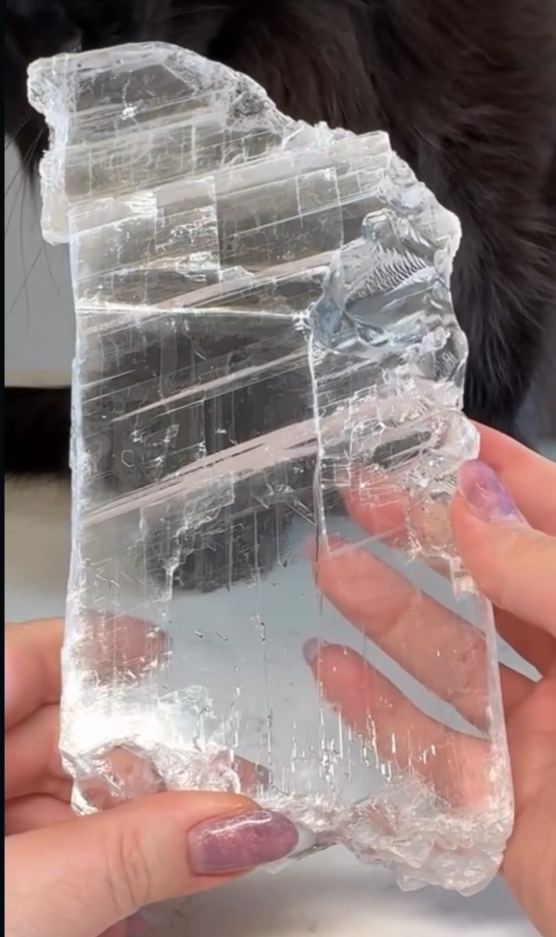 Clear Selenite Slab