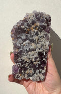 Sugar Amethyst with Calcite