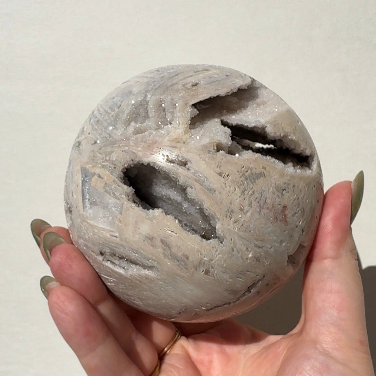 XL Druzy Pink Amethyst Sphere