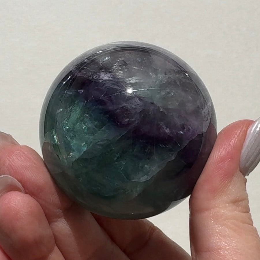 Rainbow Fluorite Sphere | B