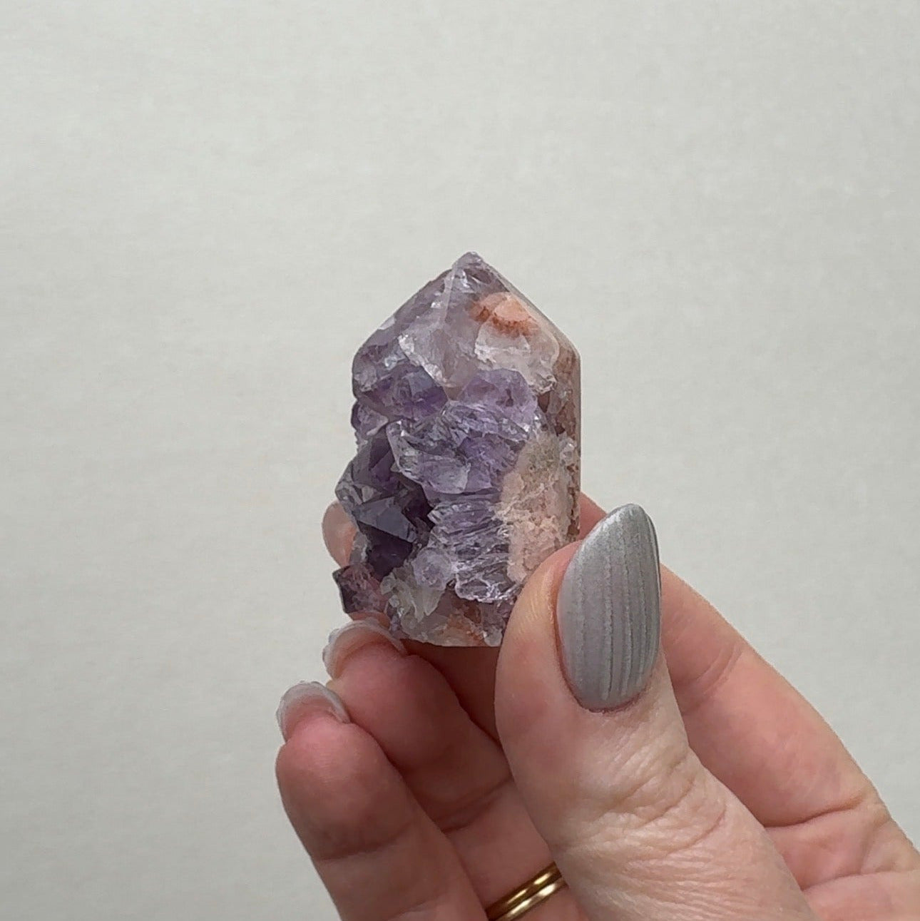 High Quality Druzy Pink Amethyst Tower