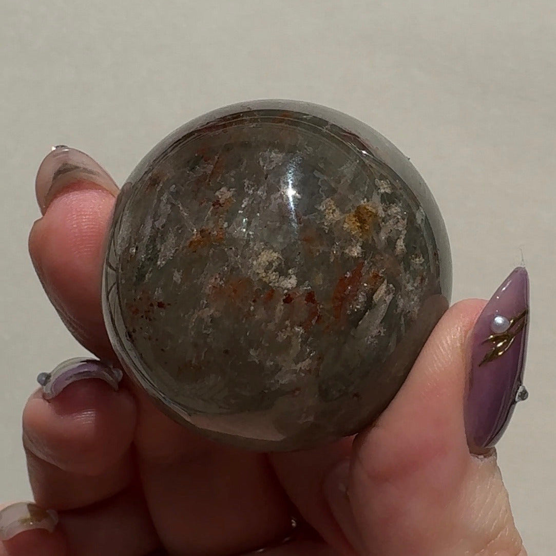 Lodolite Quartz Sphere | B
