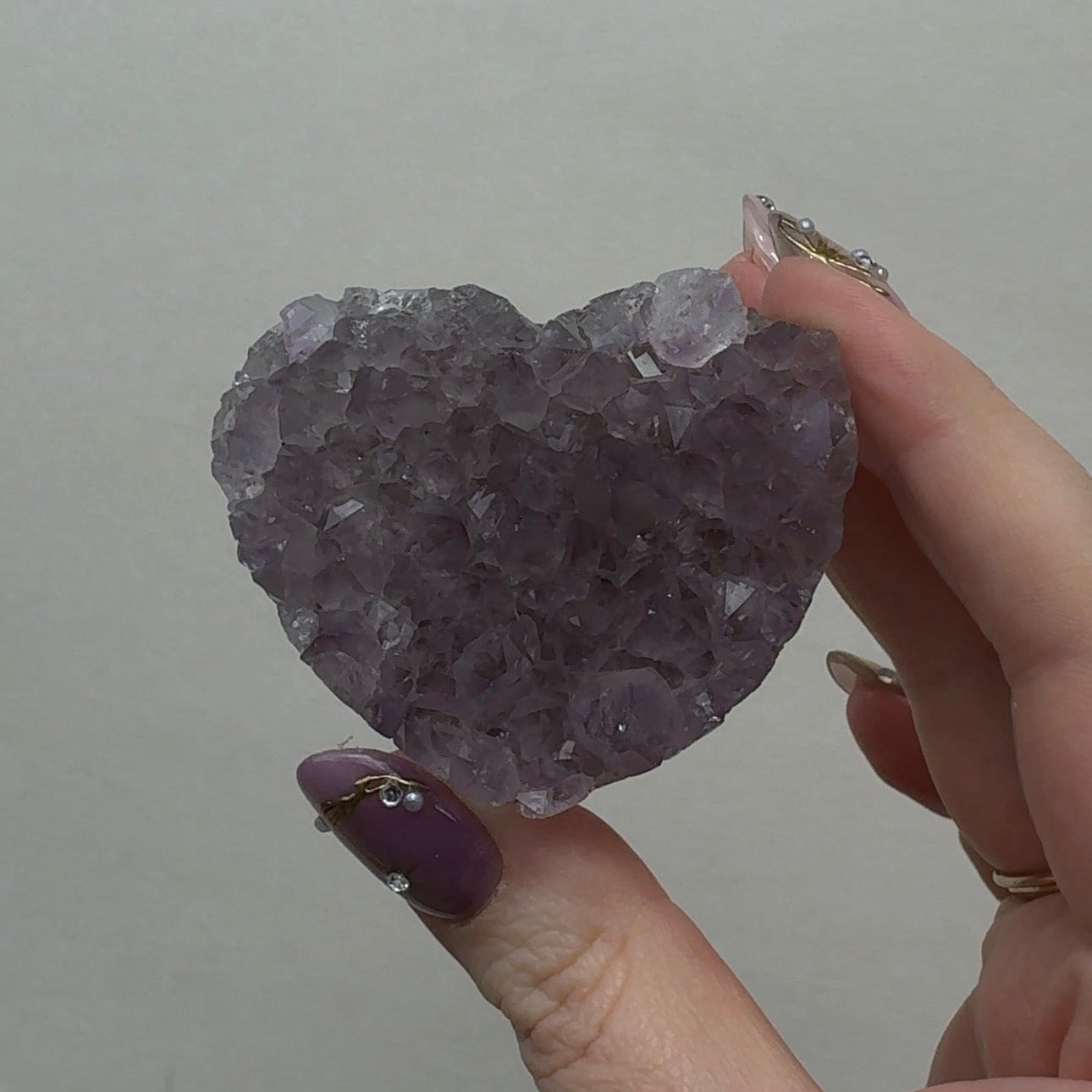 Purple Amethyst Heart | HA