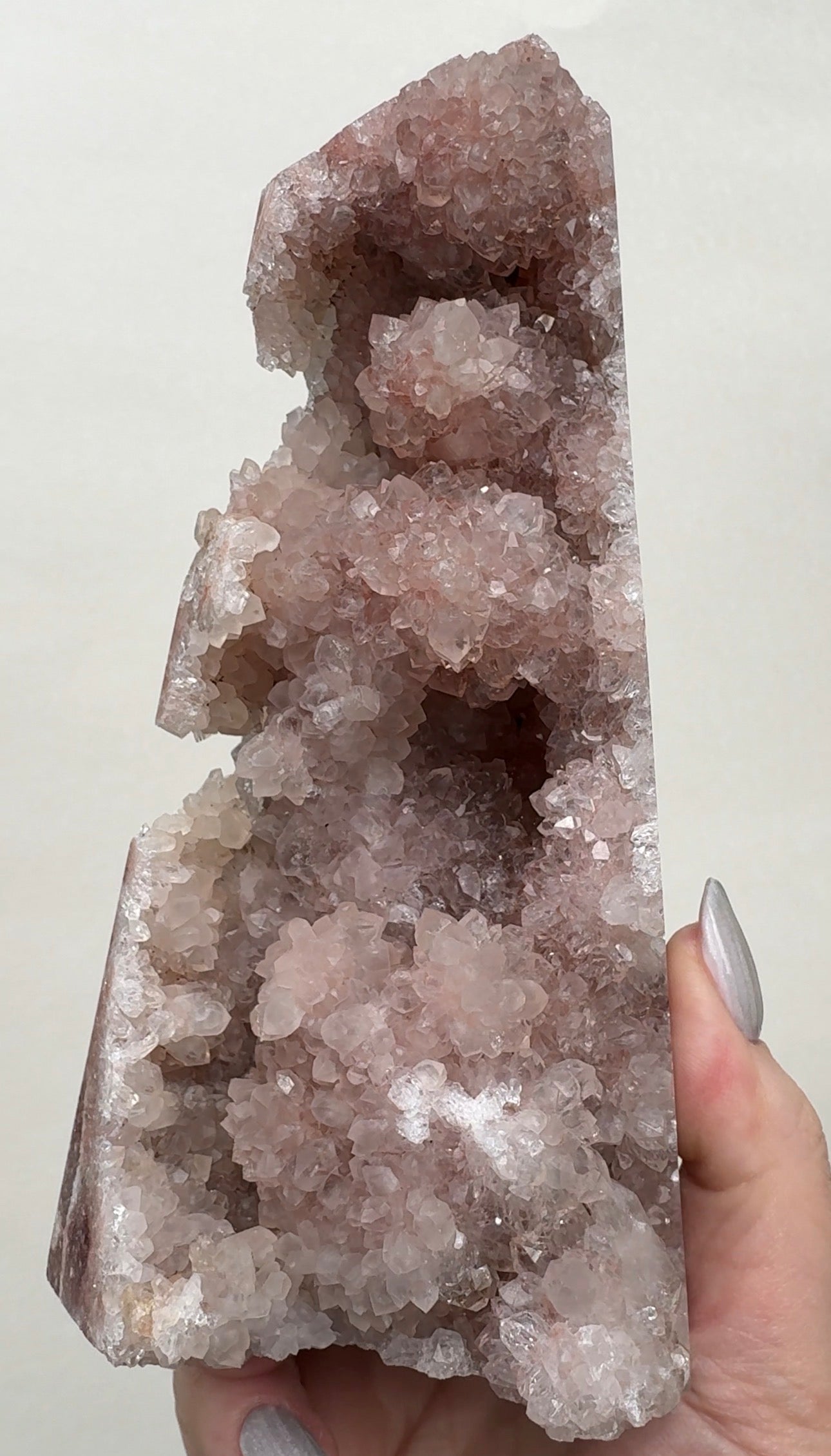 XL High Quality Druzy Pink Amethyst Tower