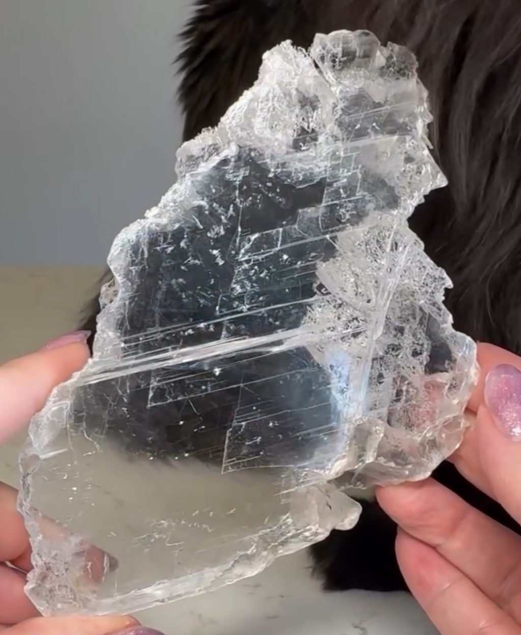 Clear Selenite Slab