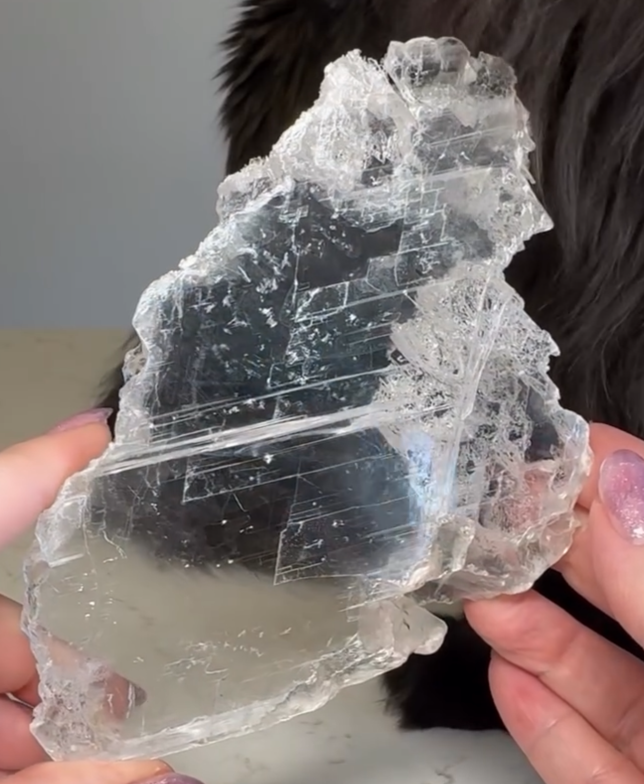 Clear Selenite Slab