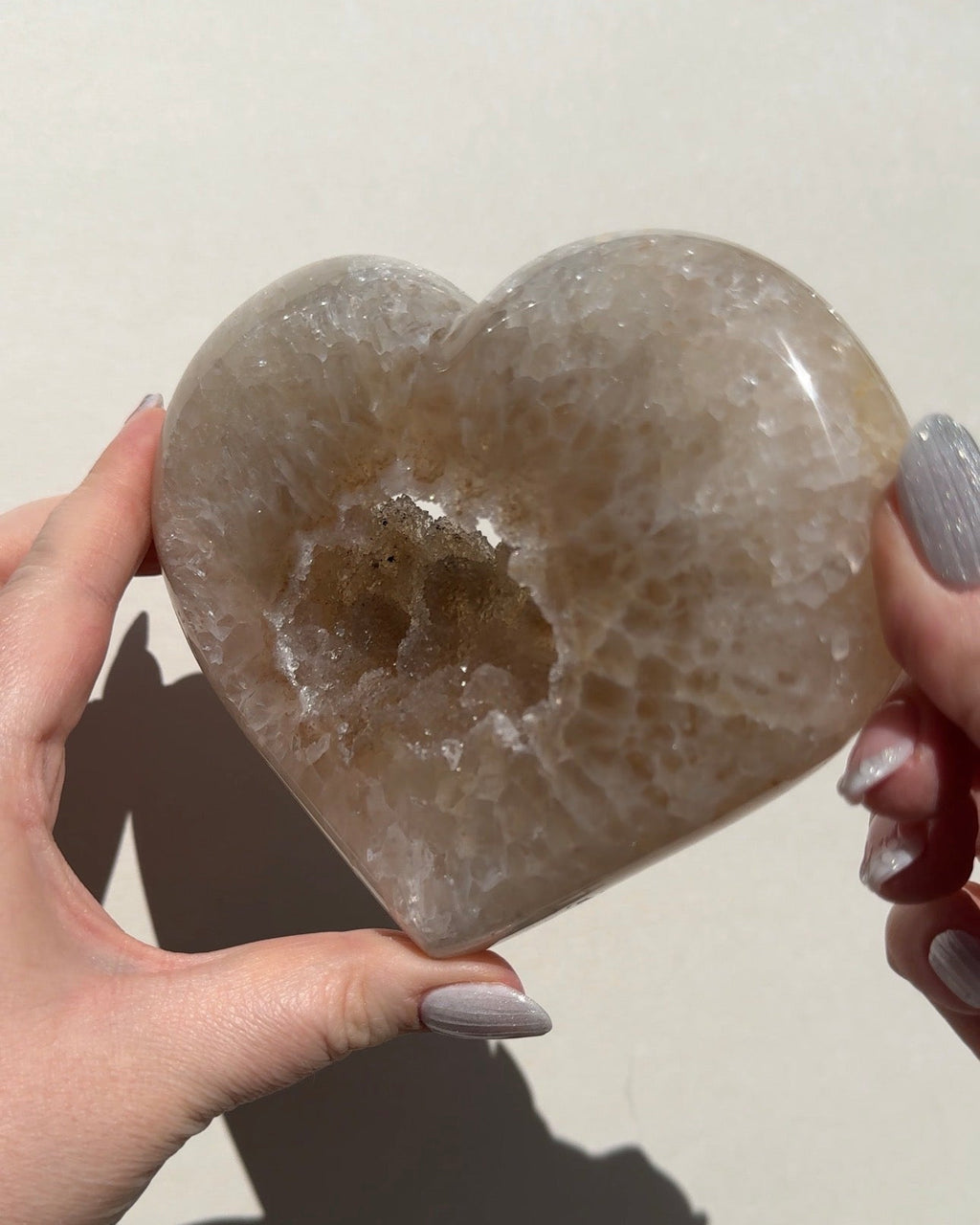 Druzy Agate Heart