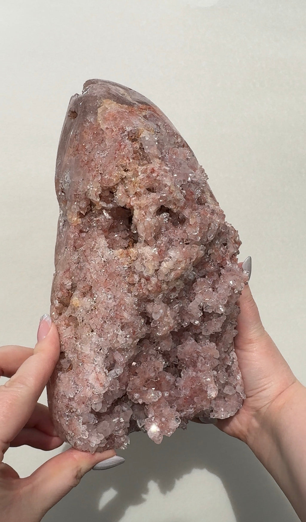 XL Druzy Pink Amethyst Freeform