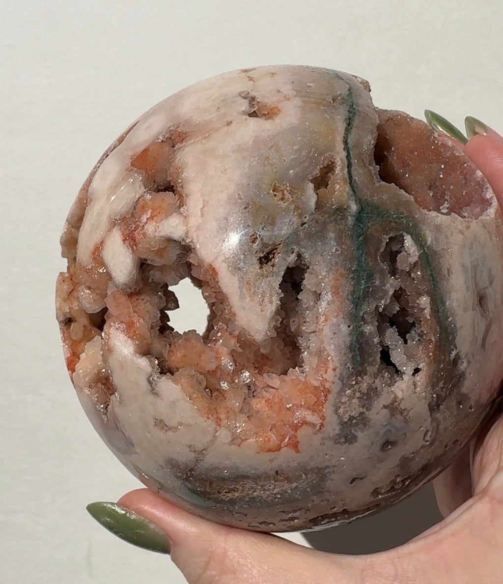 XL Druzy Pink Amethyst Sphere