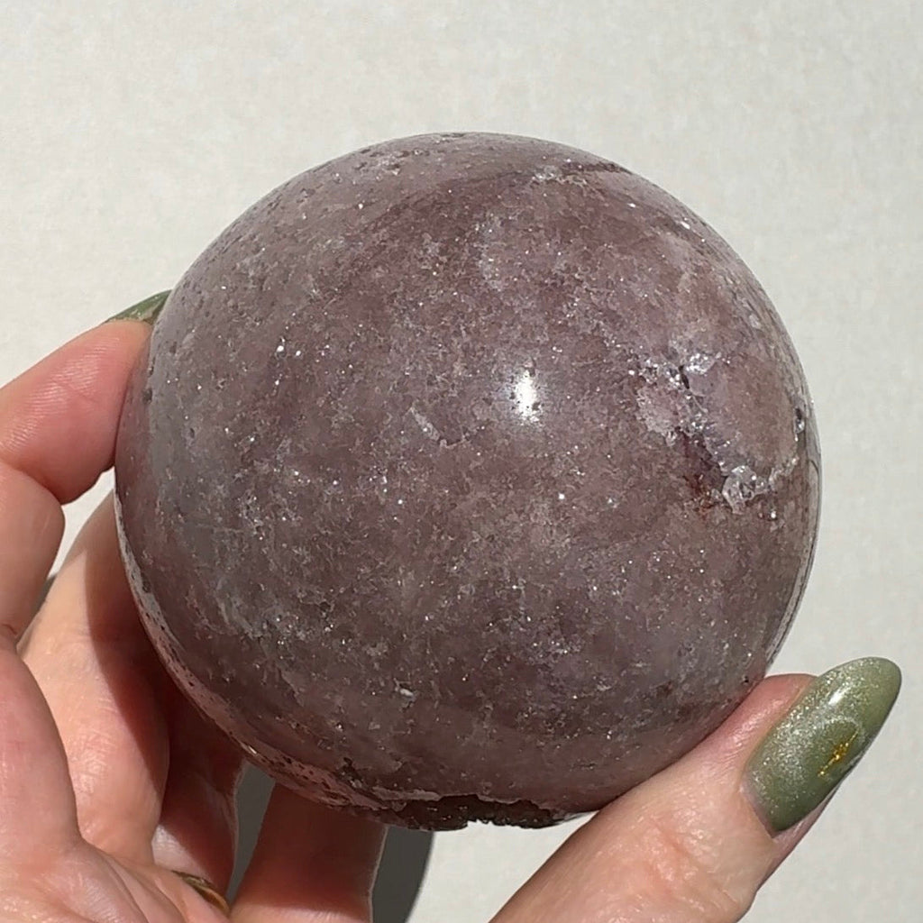 Druzy Pink Amethst Sphere
