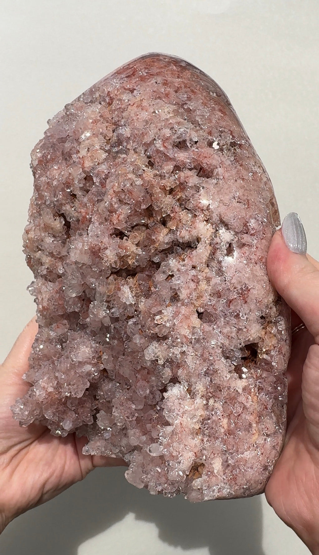 XL Druzy Pink Amethyst Freeform