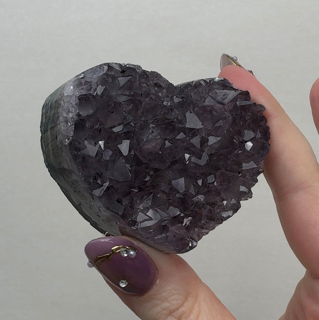 Purple Amethyst Heart | HB