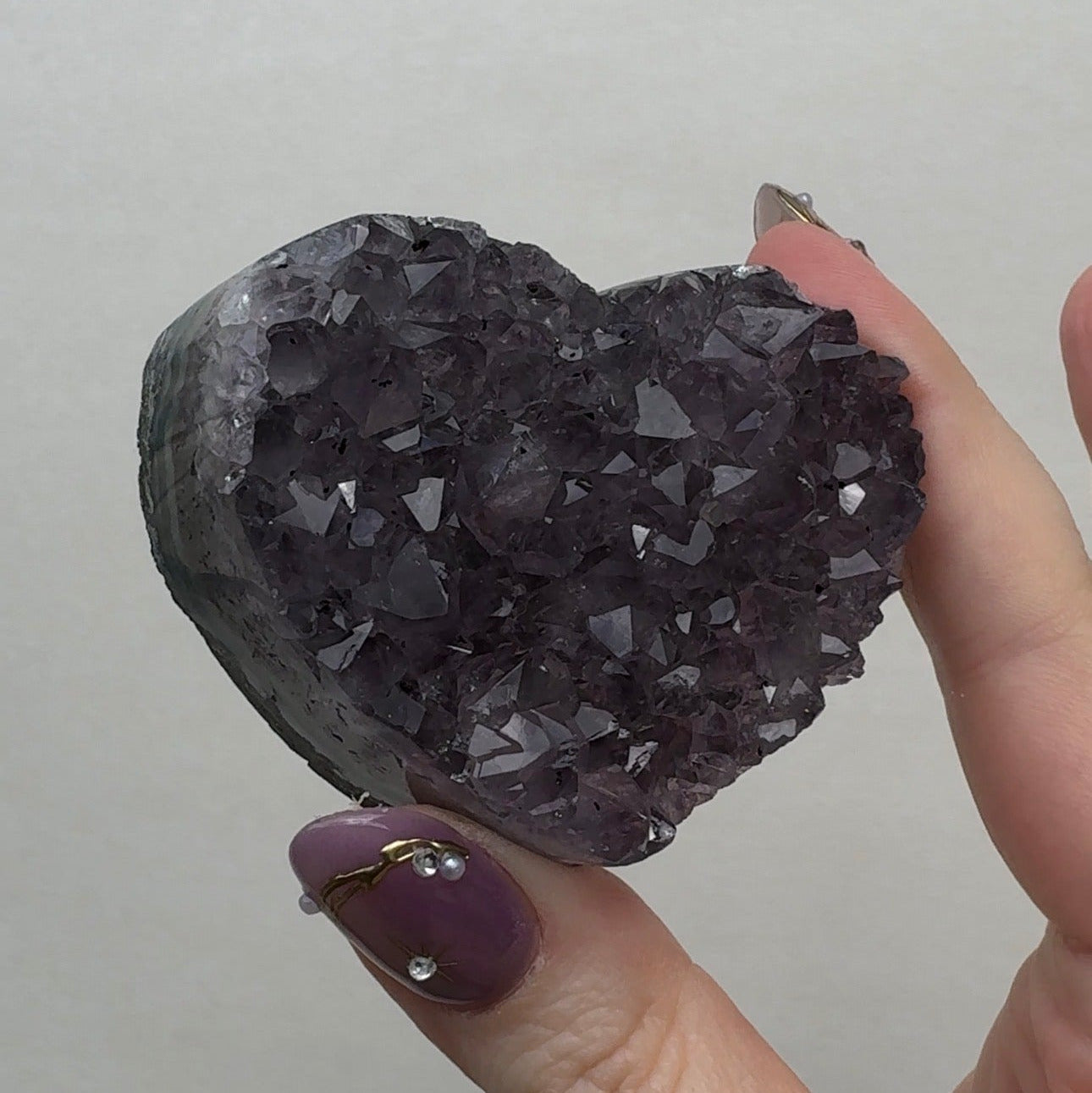 Purple Amethyst Heart | HB