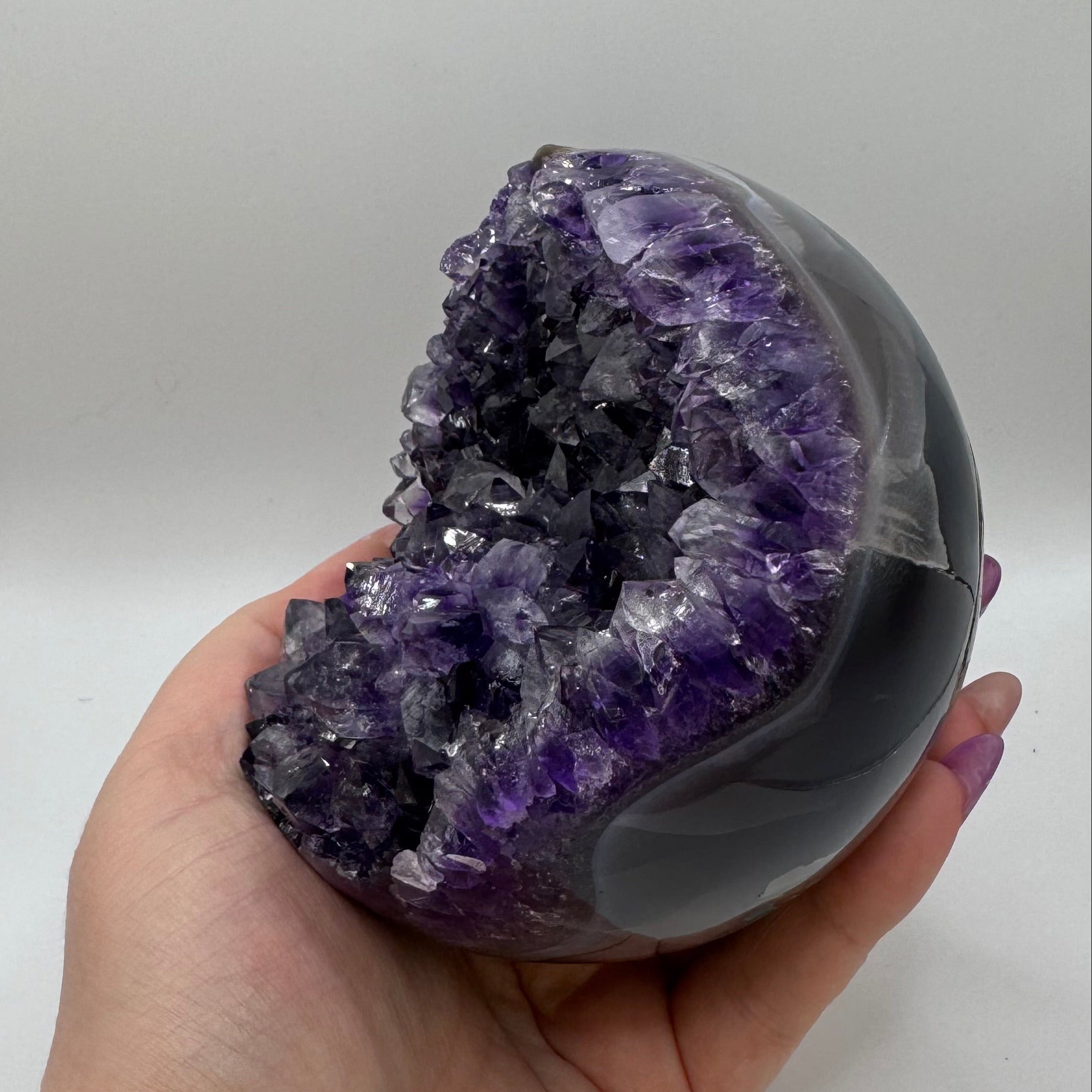 Druzy Purple Amethyst Sphere