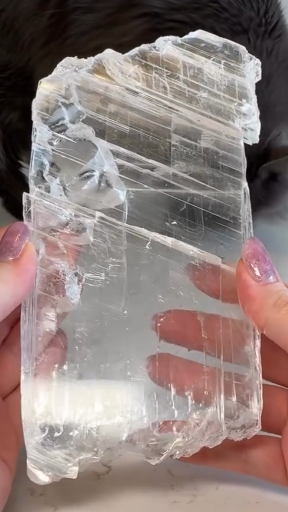Clear Selenite Slab