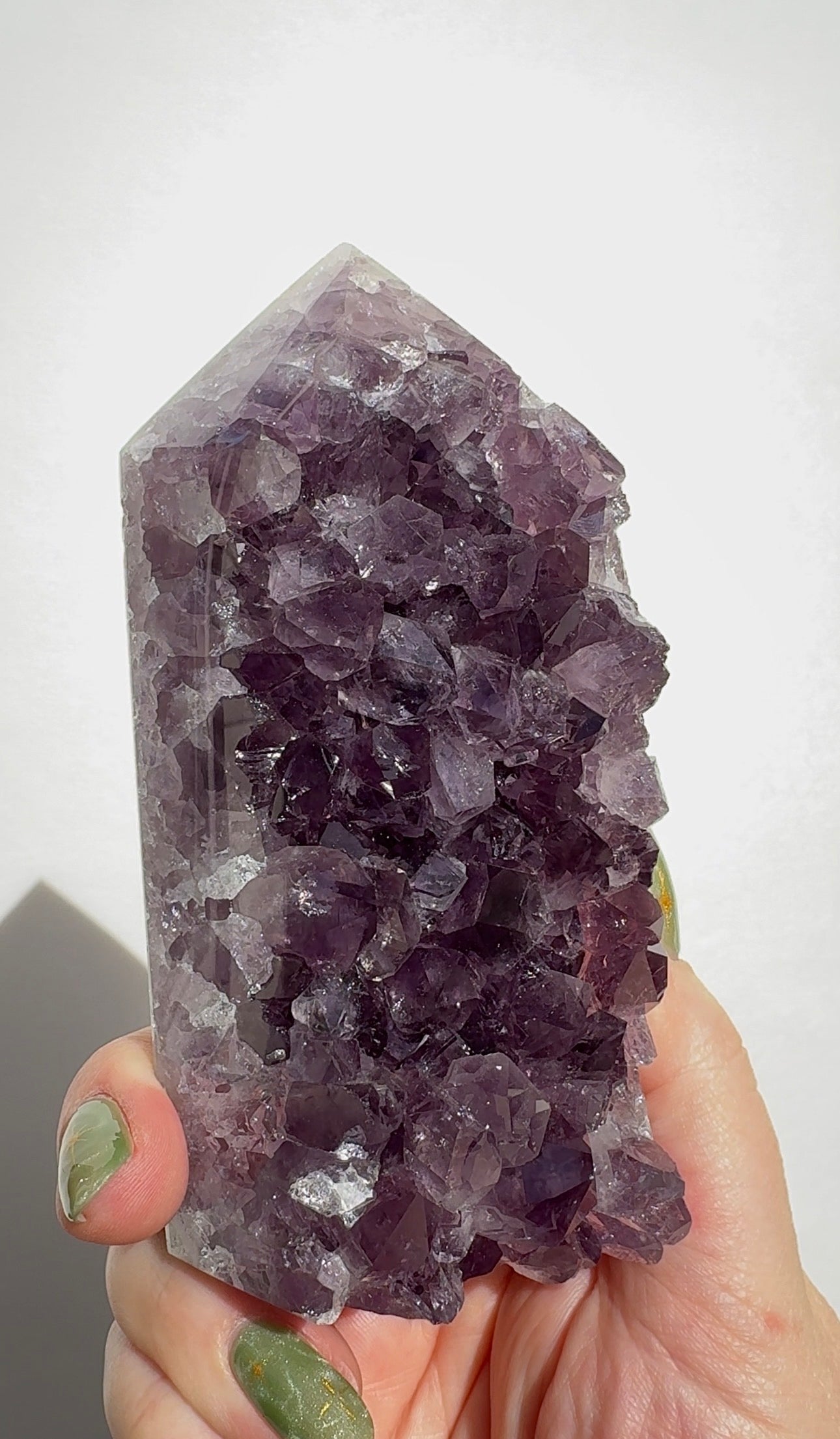 High Quality Purple Amethyst Tower