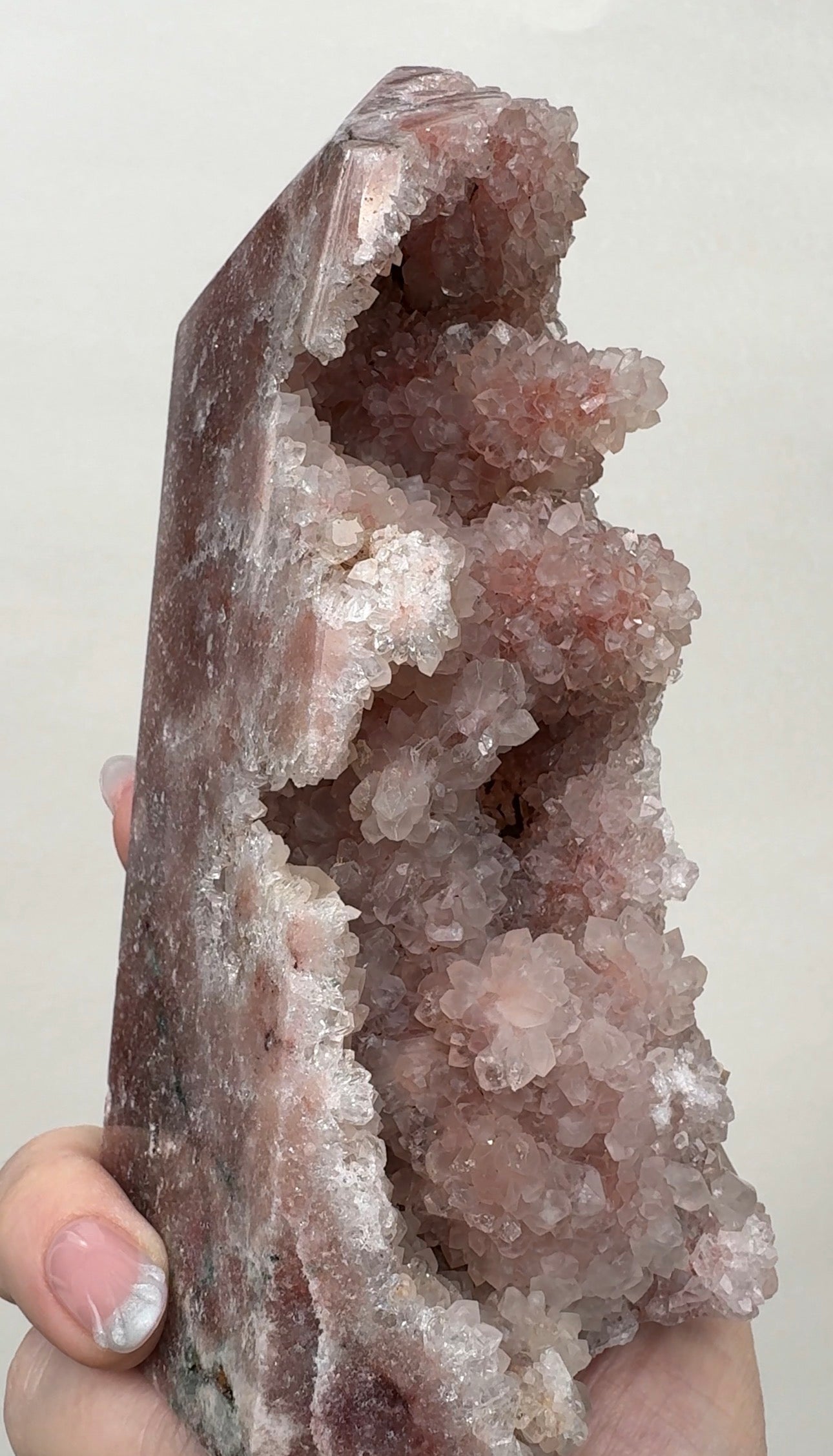 XL High Quality Druzy Pink Amethyst Tower