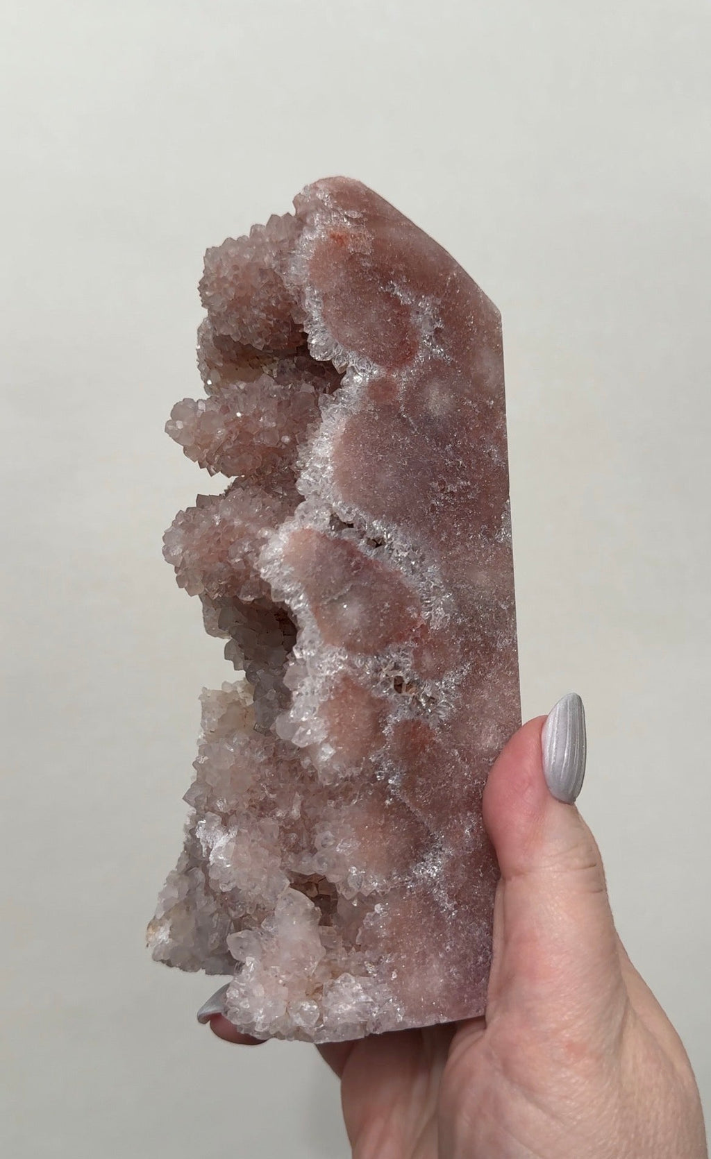 XL High Quality Druzy Pink Amethyst Tower