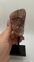 Pink Amethyst on stand