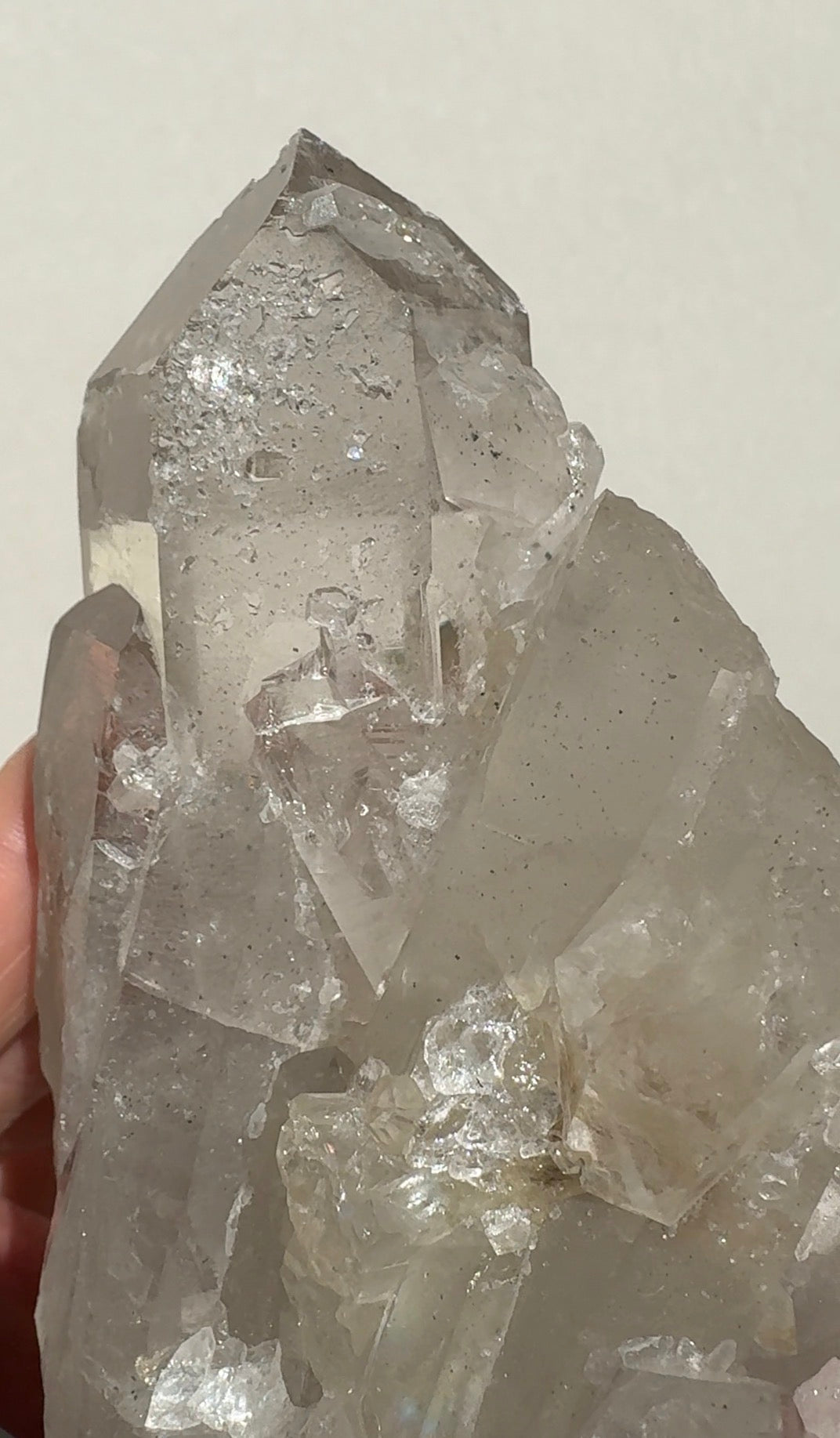 Quartz Cluster with Sugar Druzy