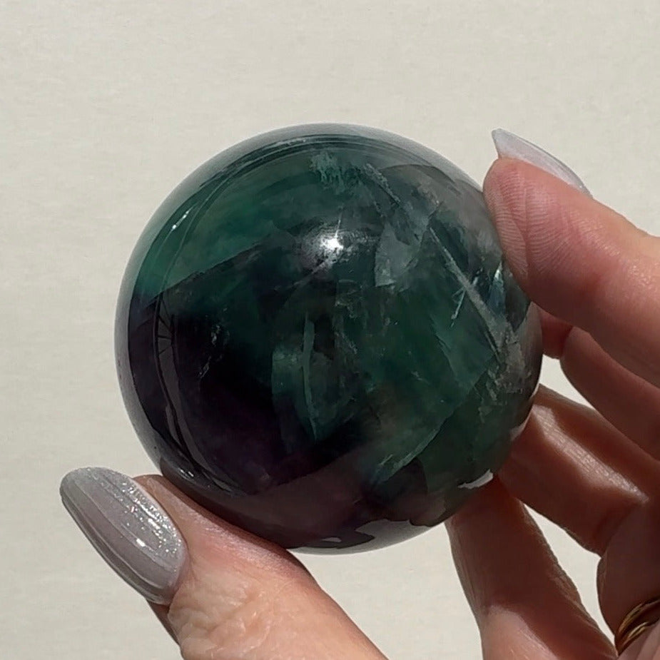 Rainbow Fluorite Sphere | A