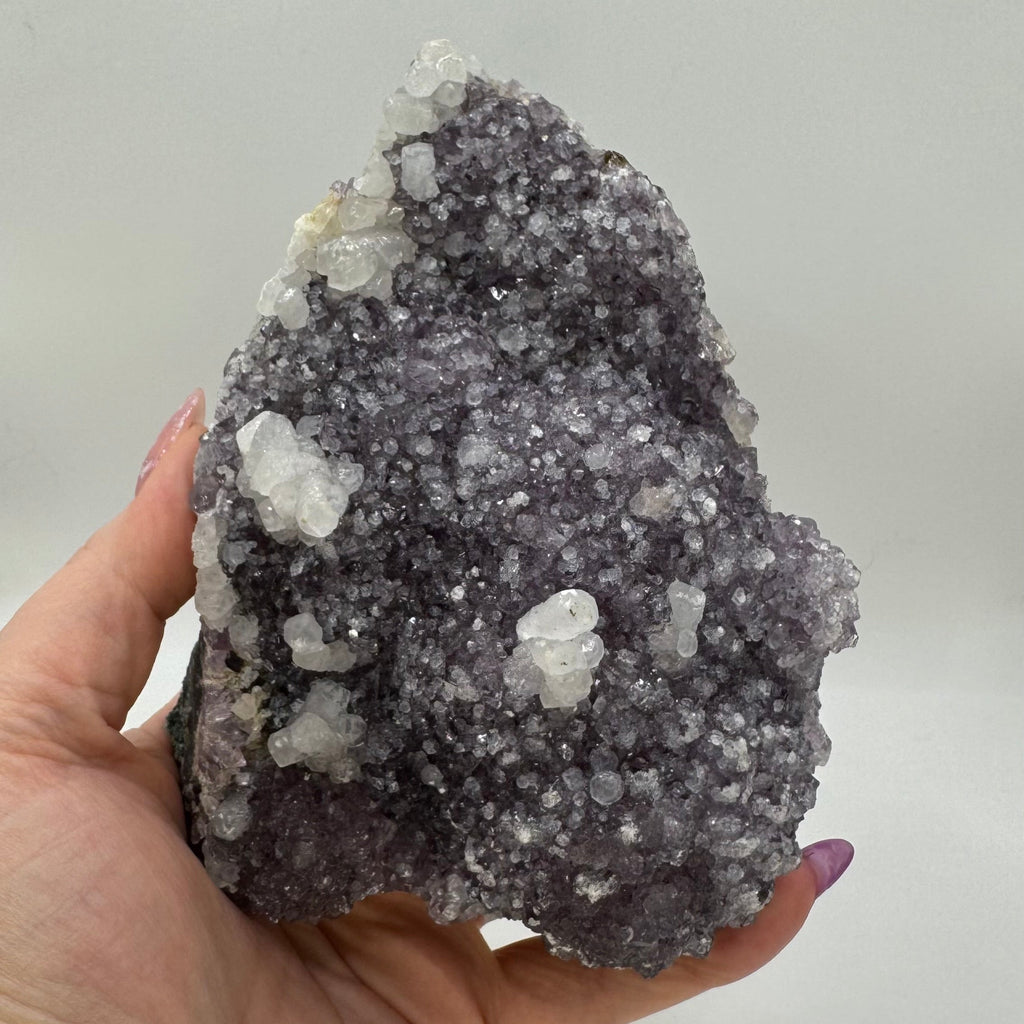 Purple Amethyst with Calcite
