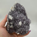Purple Amethyst with Calcite