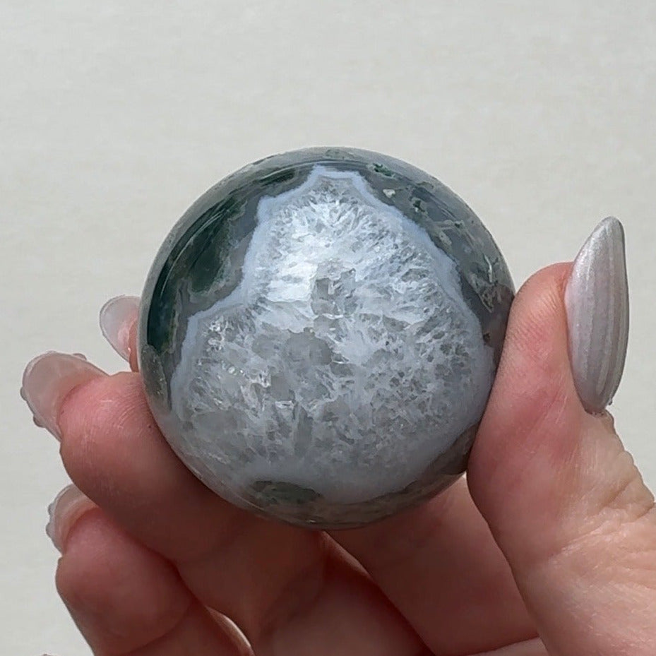 Moss Agate Sphere | D