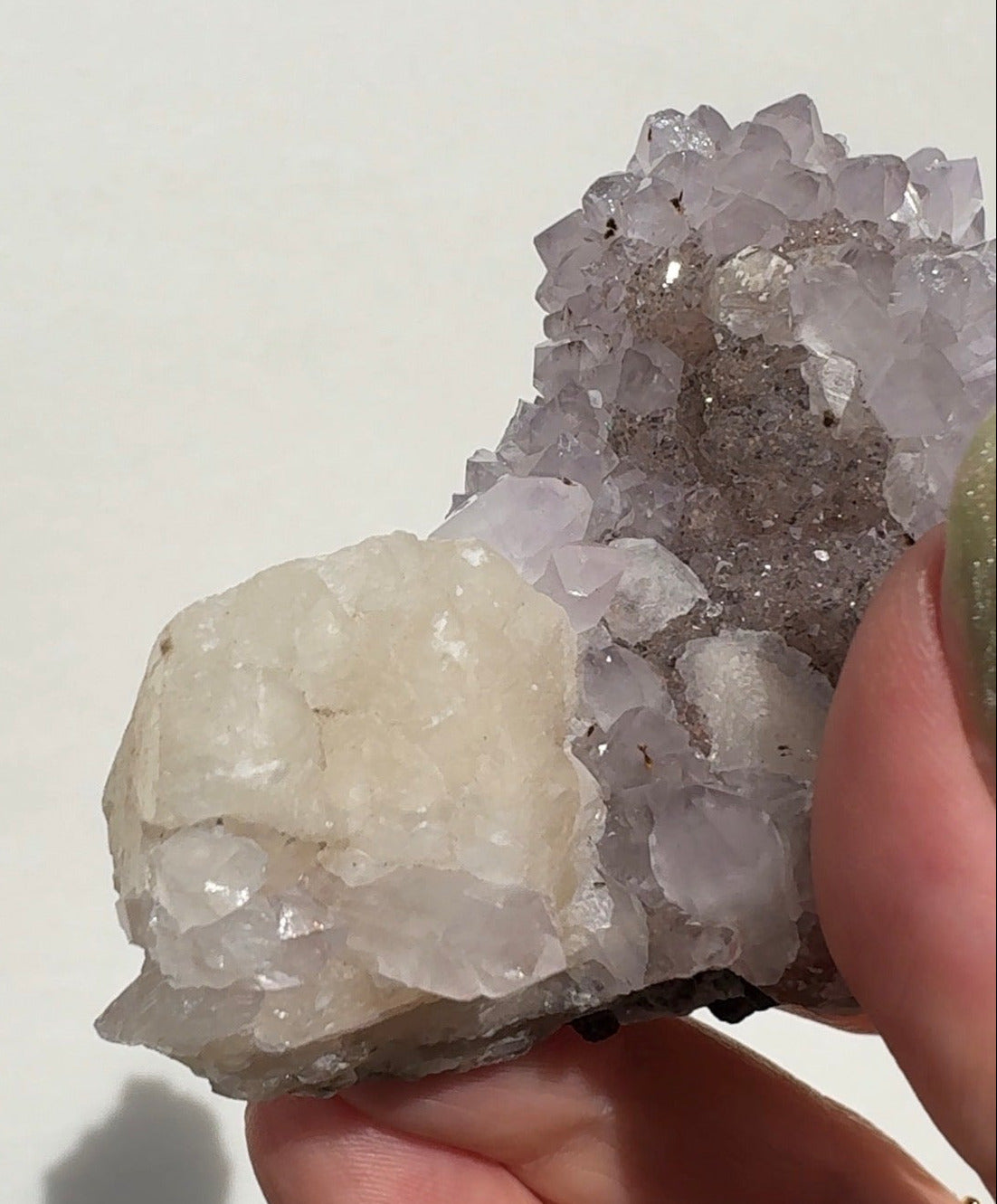 Uruguay Sugar Amethyst Freeform with Calcite