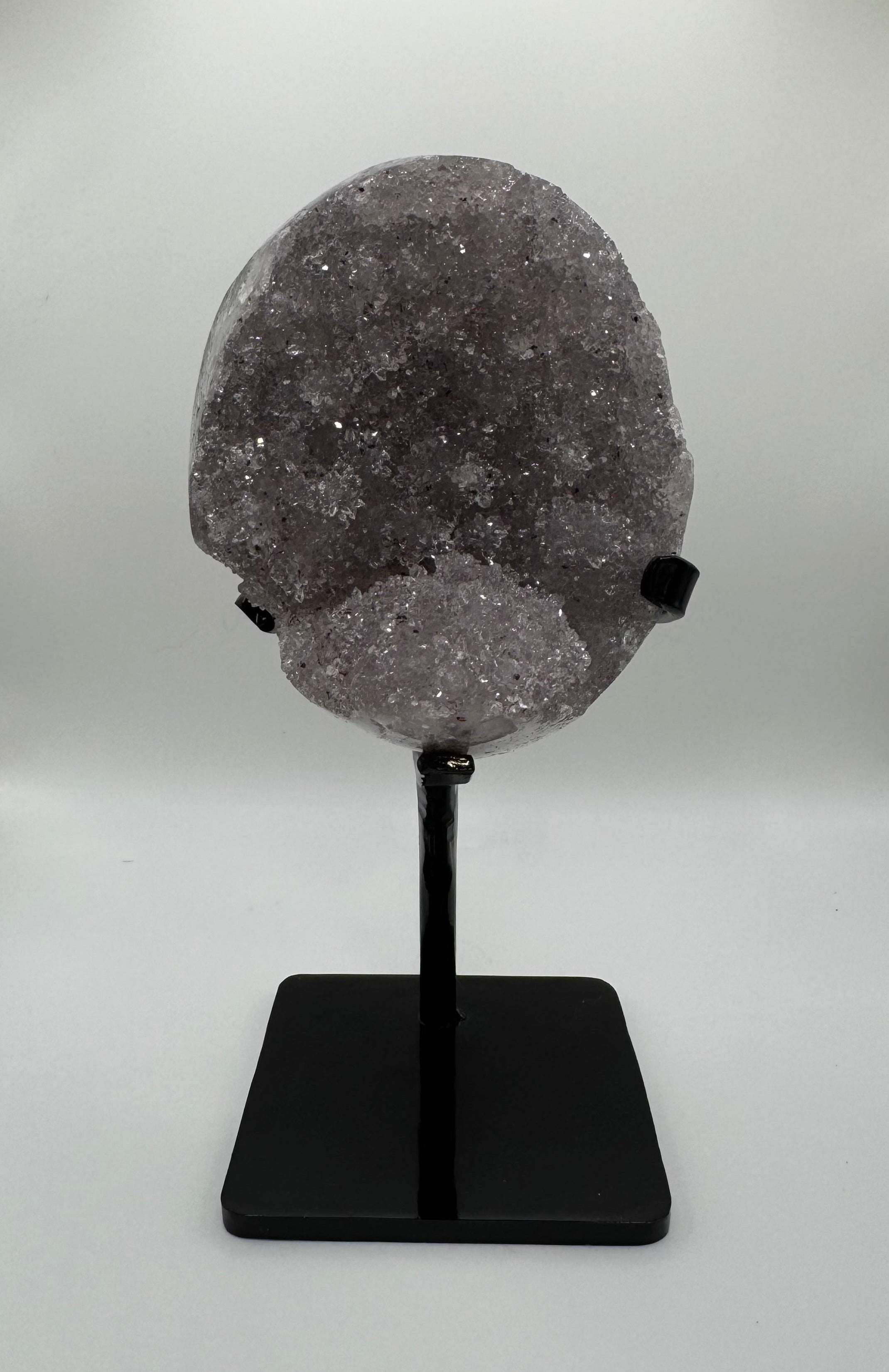 Druzy Uruguay Rainbow Amethyst on stand