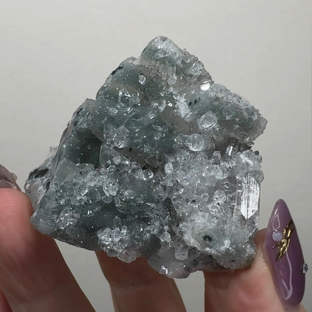 Diamond Apophyllite on Chalcedony | A18